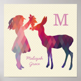 Moderne Vintage Kinderzimmer- und Girlandewand Poster