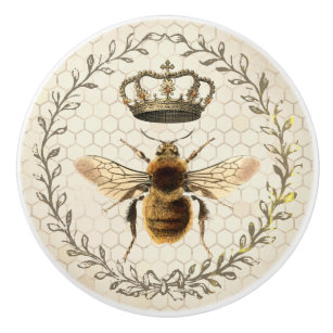 Moderne Vintage Königin Bee  Keramikknauf