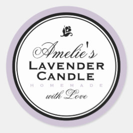 MODERNE VINTAGE LAVENER | PERSONALISIERTER STICKER