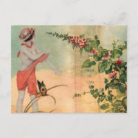 Moderne Vintage Postkarte