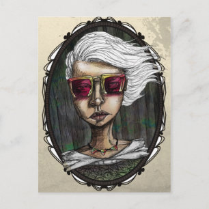 Moderne Vintage Postkarte