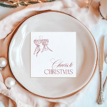 Moderne Vintage "Prost auf Weihnachten" Weihnachts