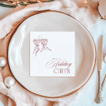 Moderne Vintage-Rote Weihnachtsfeier