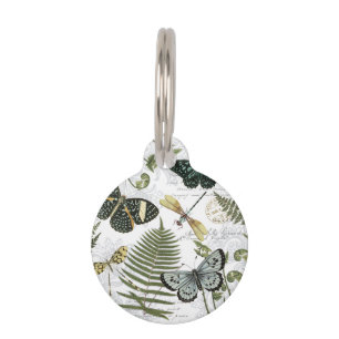 moderne Vintage Schmetterlinge und Libellen Tiermarke