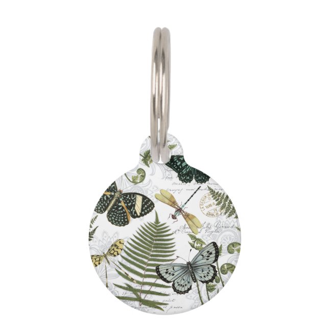 moderne Vintage Schmetterlinge und Libellen Tiermarke (Vorderseite)