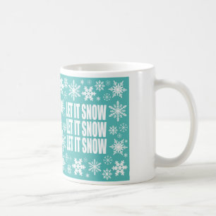 moderne Vintage Schneeflocken Tasse
