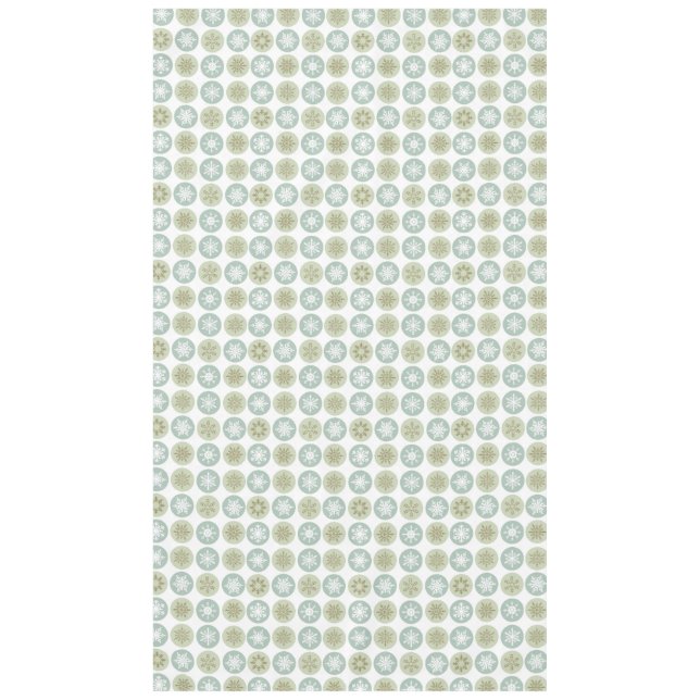moderne Vintage Schneeflocken Tischdecke (Vorderseite)