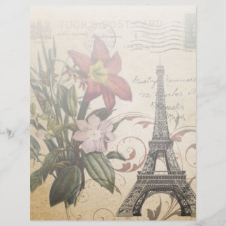 moderne Vintage-Schriften Lili Paris Eiffelturm
