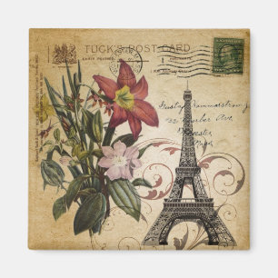 moderne Vintage-Schriften Lili Paris Eiffelturm Magnet