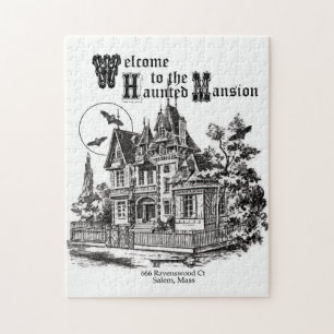 moderne Vintage Spuk Villa Puzzle