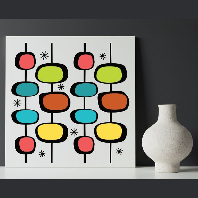 Moderne Vintage Sterne - Ovalen auf Polen Fliese (Von Creator hochgeladen)