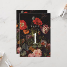 moderne Vintage Tischnummer