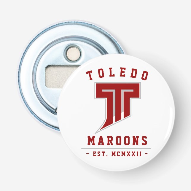 Moderne Vintage Toledo Maroons Est. Flaschenöffner (Vorderseite)
