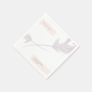 Moderne Violett-Lavendel- und Pfirsichfarbensehen Serviette