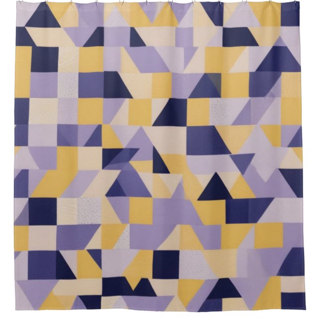 Moderne violette Art von Design-Duschvorhang Duschvorhang (Vorderseite)
