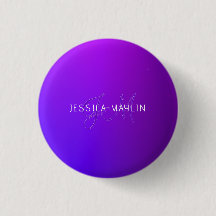 Moderne violette Farbverlauf-Name & Monogramm 