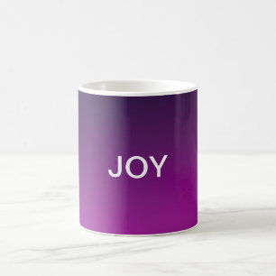 Moderne violette Gradient-Ombre & editierbarer wei Kaffeetasse