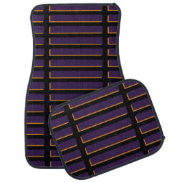 Moderne violette schwarze 3D Streifen Fußbodenmatt Autofußmatte