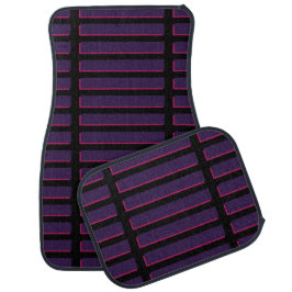 Moderne violette schwarze 3D Streifen Fußbodenmatt Autofußmatte