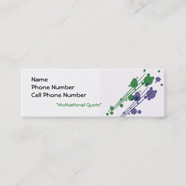 Moderne Visitenkarte (Vorderseite)