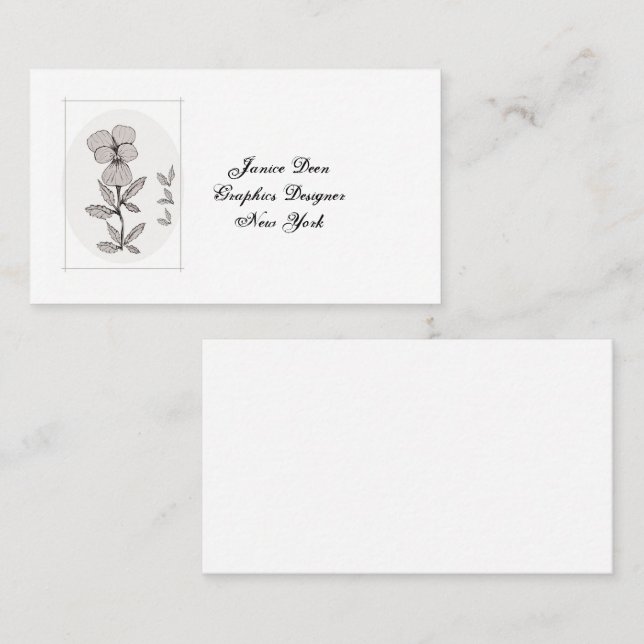 Moderne Visitenkarte (Vorne/Hinten)