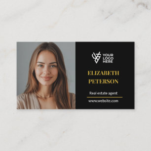 Moderne Visitenkarte Editierbare Vorlage Foto QR