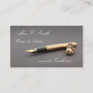 Moderne Visitenkarte für schriftlichen Herausgebe