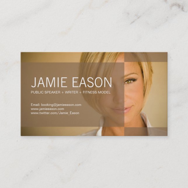 Moderne Visitenkarte - Jamie Eason (Vorderseite)