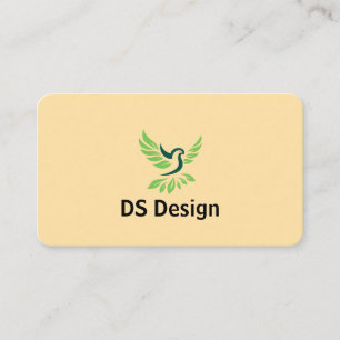 Moderne Visitenkarte mit Phoenix-Logo