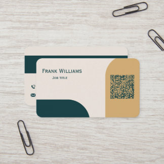 Moderne Visitenkarte mit QR-Code