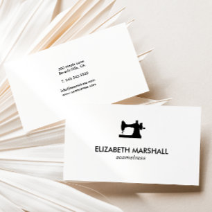 Moderne Visitenkarte Nr. 73 Nähmaschine