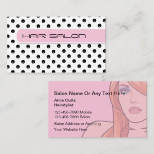 Moderne Visitenkarten für Friseure oder Salons Visitenkarte