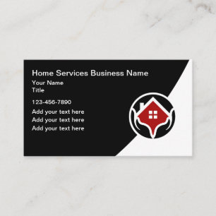 Moderne Visitenkarten für Home Services Visitenkarte