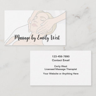 Moderne Visitenkarten für Massage-Therapie Visitenkarte