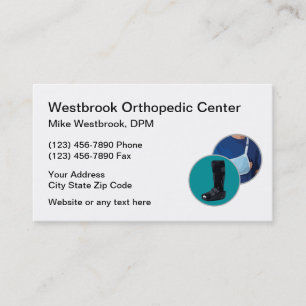 Moderne Visitenkarten für orthopädische Arztpraxen Visitenkarte