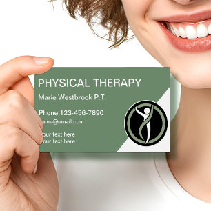 Moderne Visitenkarten für Physiotherapie