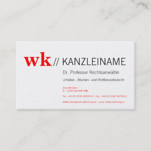 Moderne Visitenkarten für Stylisten in Rot Visitenkarte