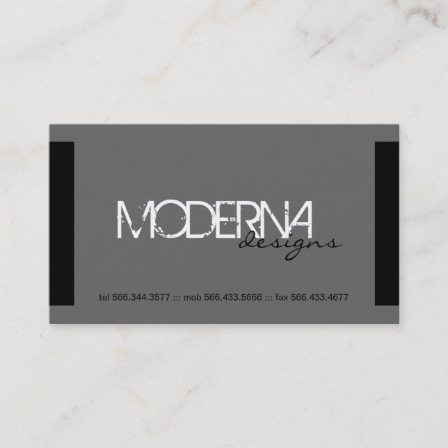 Moderne Visitenkarten Visitenkarte (Vorderseite)