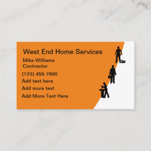 Moderne Visitenkartenvorlage für Heimservices Visitenkarte