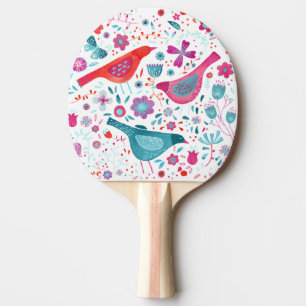 Moderne Vogelflorenfarbe Tischtennis Schläger