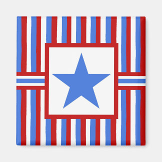 Moderne Volkskunst-amerikanischer patriotischer Magnet