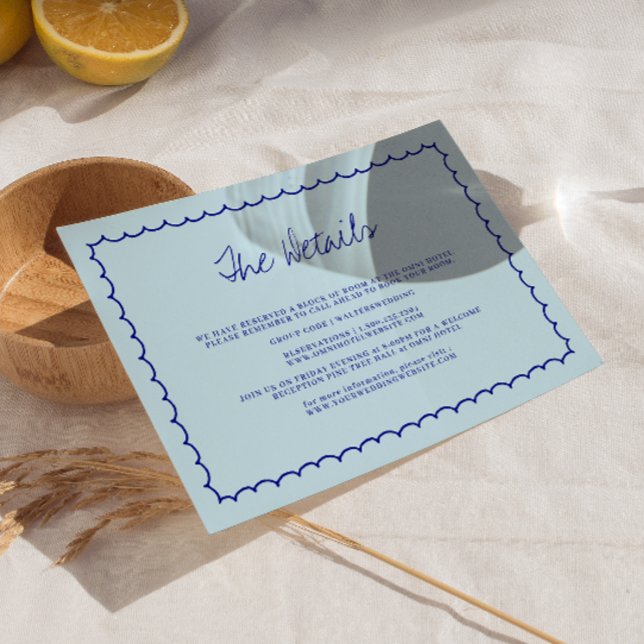 Moderne, von Hand Gezeichnet Hochzeit RSVP Karte (Von Creator hochgeladen)