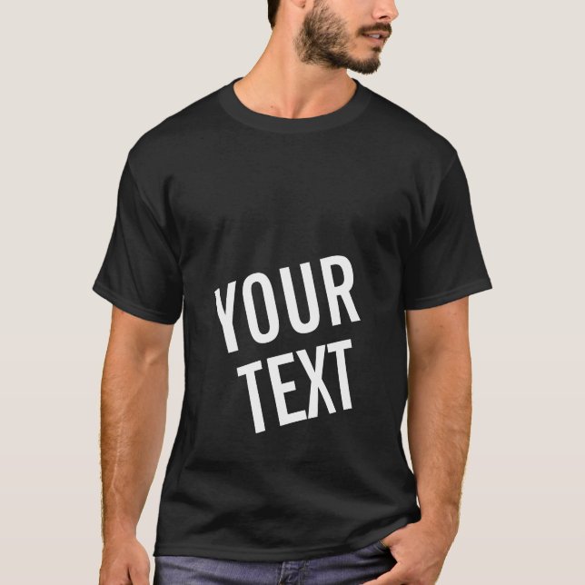 Moderne Vorlage des Kunden für Männer Ihm T-Shirt (Vorderseite)