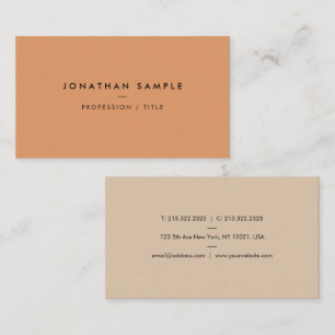 Moderne Vorlage Eleganter, pastellfarbener Text Visitenkarte