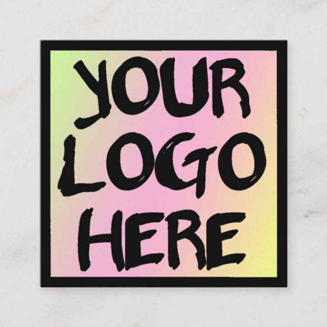 Moderne Vorlage für Berufliche Visitenkarten Quadratische Visitenkarte (Vorderseite)