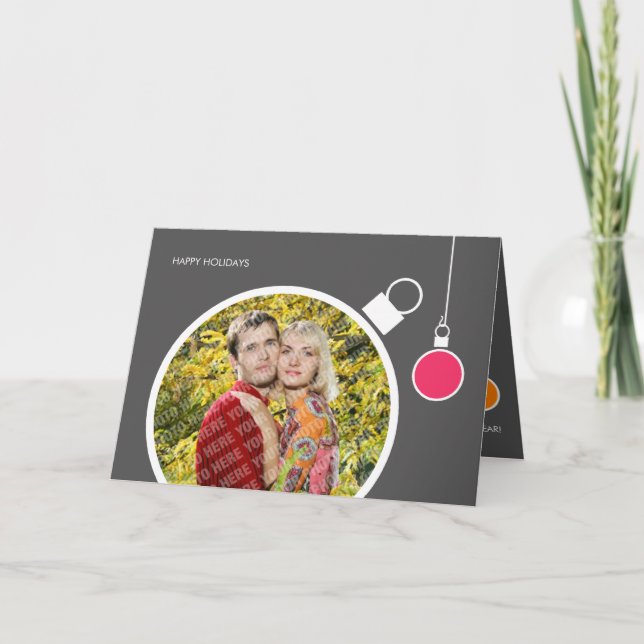 Moderne Vorlage für die Holiday Card (Vorderseite)