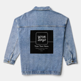 Moderne Vorlage für Ihr Logo | Schwarz & Weiß Jeansjacke