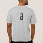 Moderne Vorlage für Mens Sport Back Side Design T-Shirt<br><div class="desc">Fügen Sie Ihren Text hier Moderne Rückseite Print Template Mens Sport-Tek Mitbewerber Aktive Farbe T - Shirt.</div>