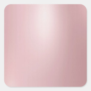 Moderne Vorlage Trendige elegante roségoldene Leer Quadratischer Aufkleber