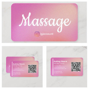 Moderne Vorlagen für Visitenkarten von Massagether Visitenkarte